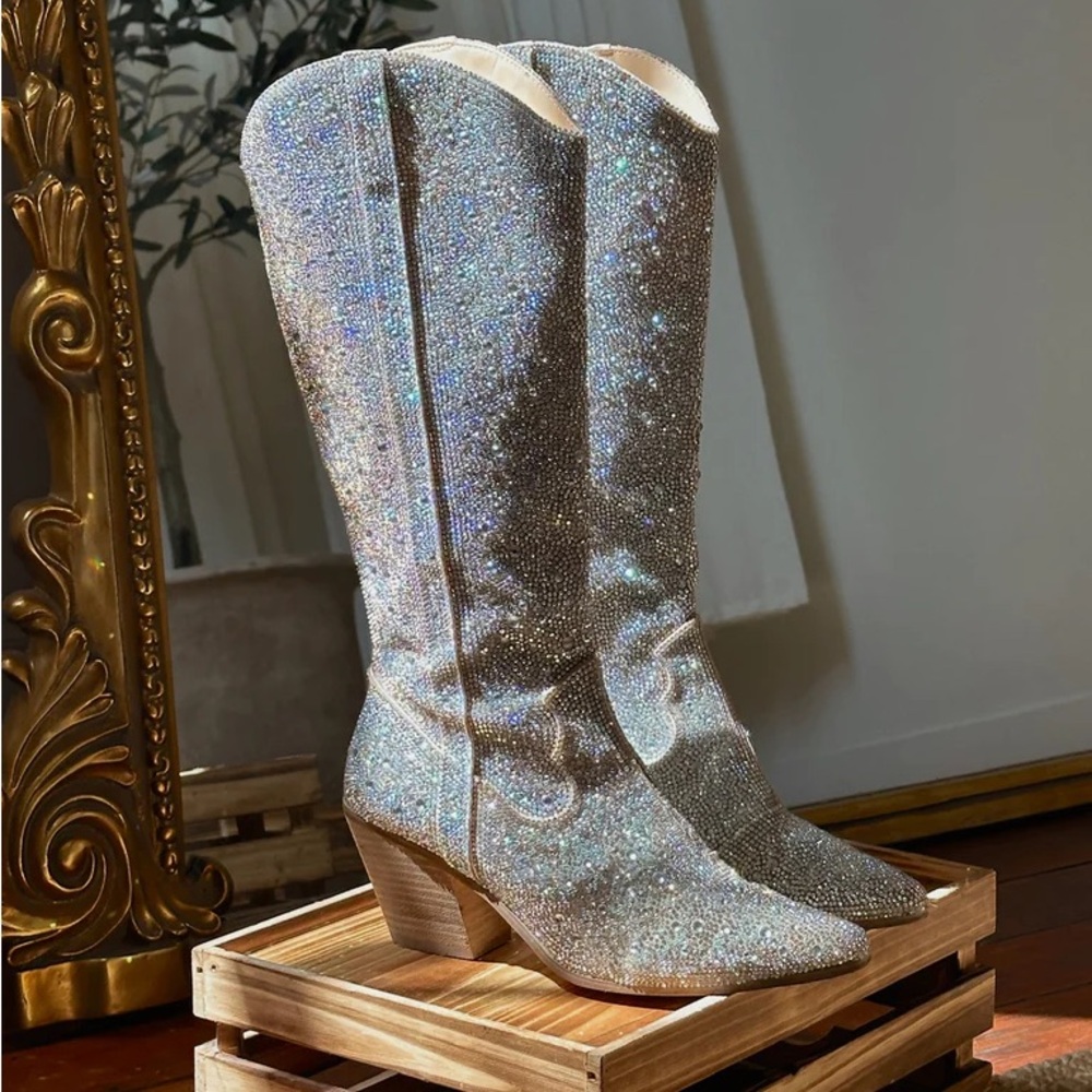 NEW NWOB Matisse Nashville Western Boots Rhinestone Embellished - Picture 2 of 15